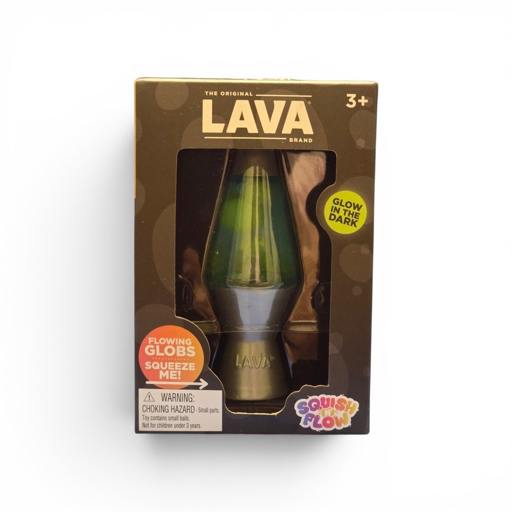 Schylling Squish N Flow Lava Brand Glow In The Dark Squeeze Toy